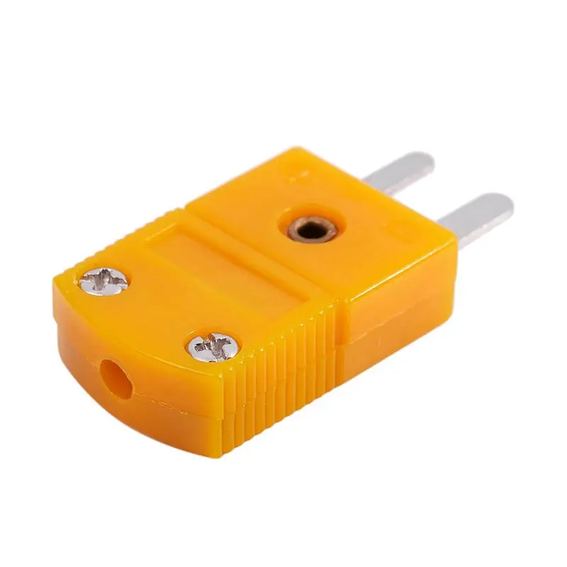 ABKQ-25Pcs RTD Circuits K Type Temperature Sensor Thermocouple Plugs Yellow