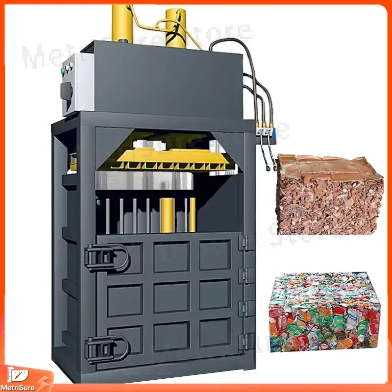 Hydraulic Vertical Baler for Waste Paper Cardboard Plastic Scrap Metal Recycling Industrial Mini Hay Baler Press