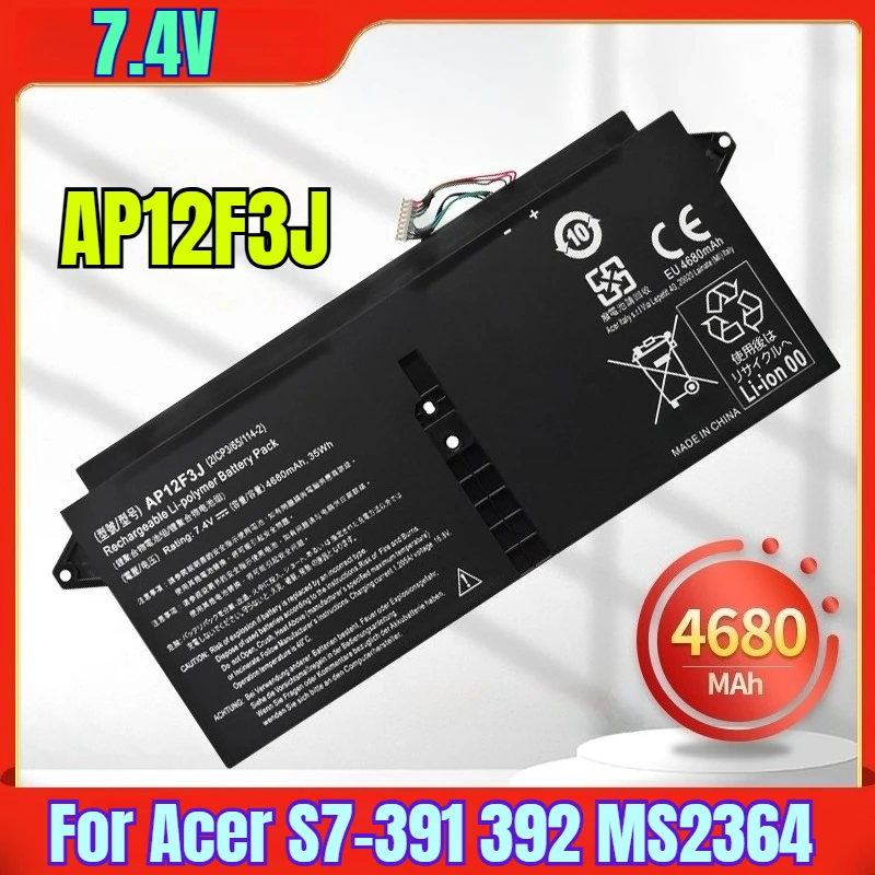 

7.4V 4680mAh Laptop Battery for Acer S7-391 392 MS2364