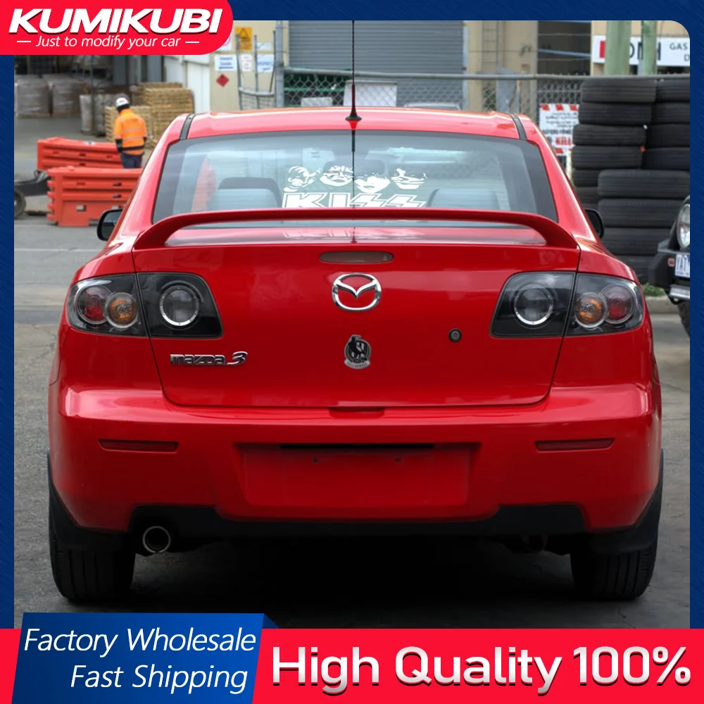 

For 2004 2005 2006 2007 2008 2009 Mazda 3 Factory Style Rear Spoiler Wing ABS MATTE BLACK