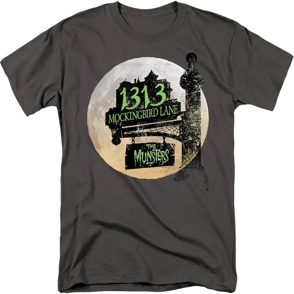 The Munsters Moonlit Address Licensed Adult T Shirt