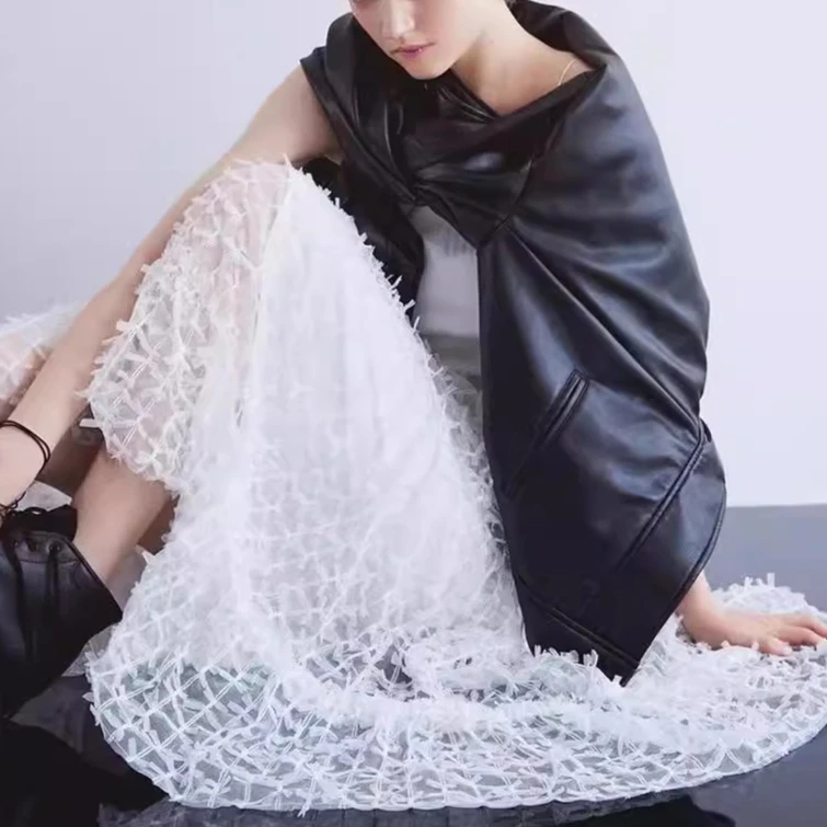 

Gagarich 2026, осенне-зимняя японская новая крутая куртка из искусственной кожи с Sa-воротником Майяра, мотоциклетное пальто