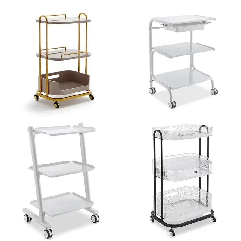 Hot Selling Ultra Thin Kitchen Storage Cart Narrow 4 Layer Wheeled Trolley
