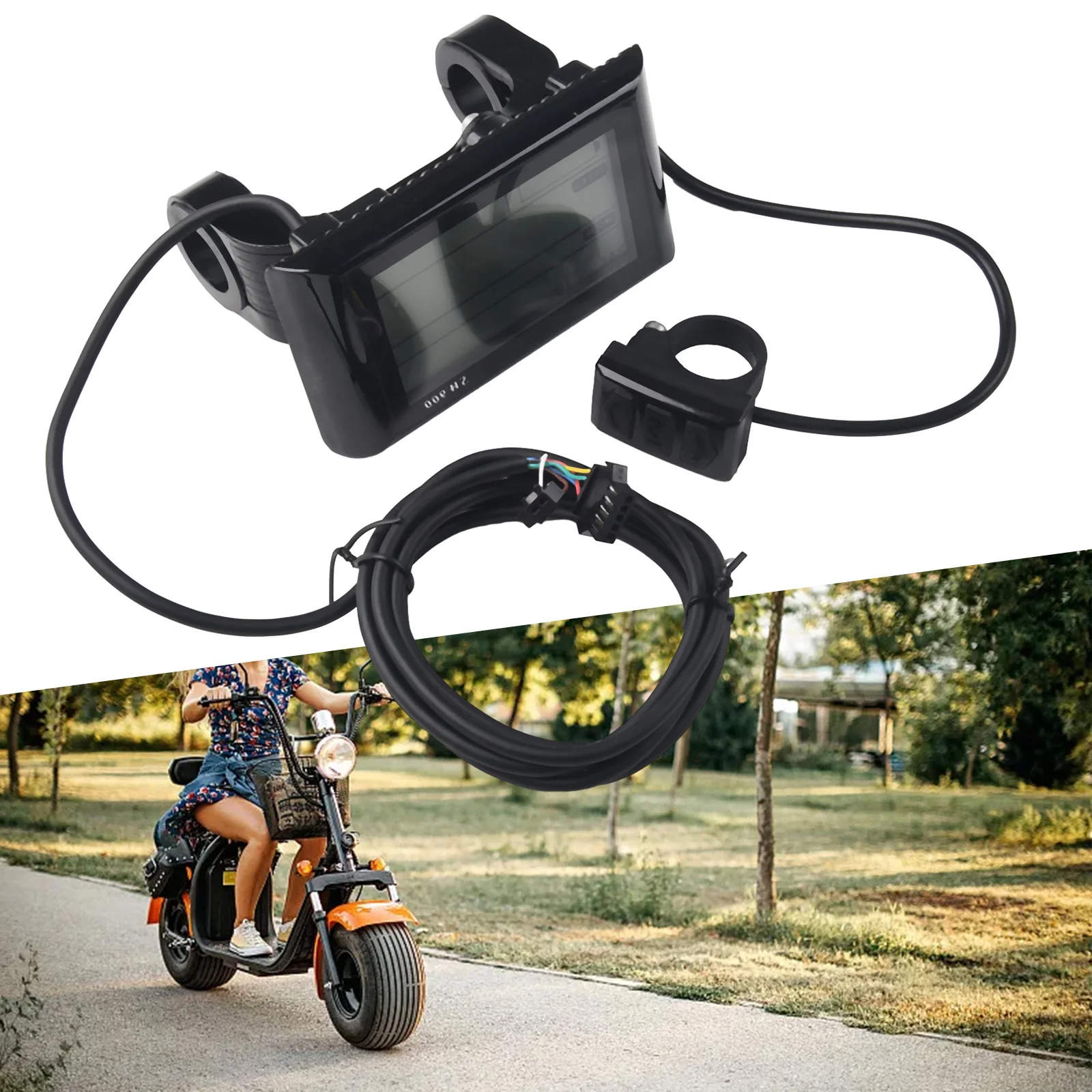 High Performance High Quality SW900 LCD Display E-Bike 24/36/48V Compatible With JN Controller Meter Control Scooter