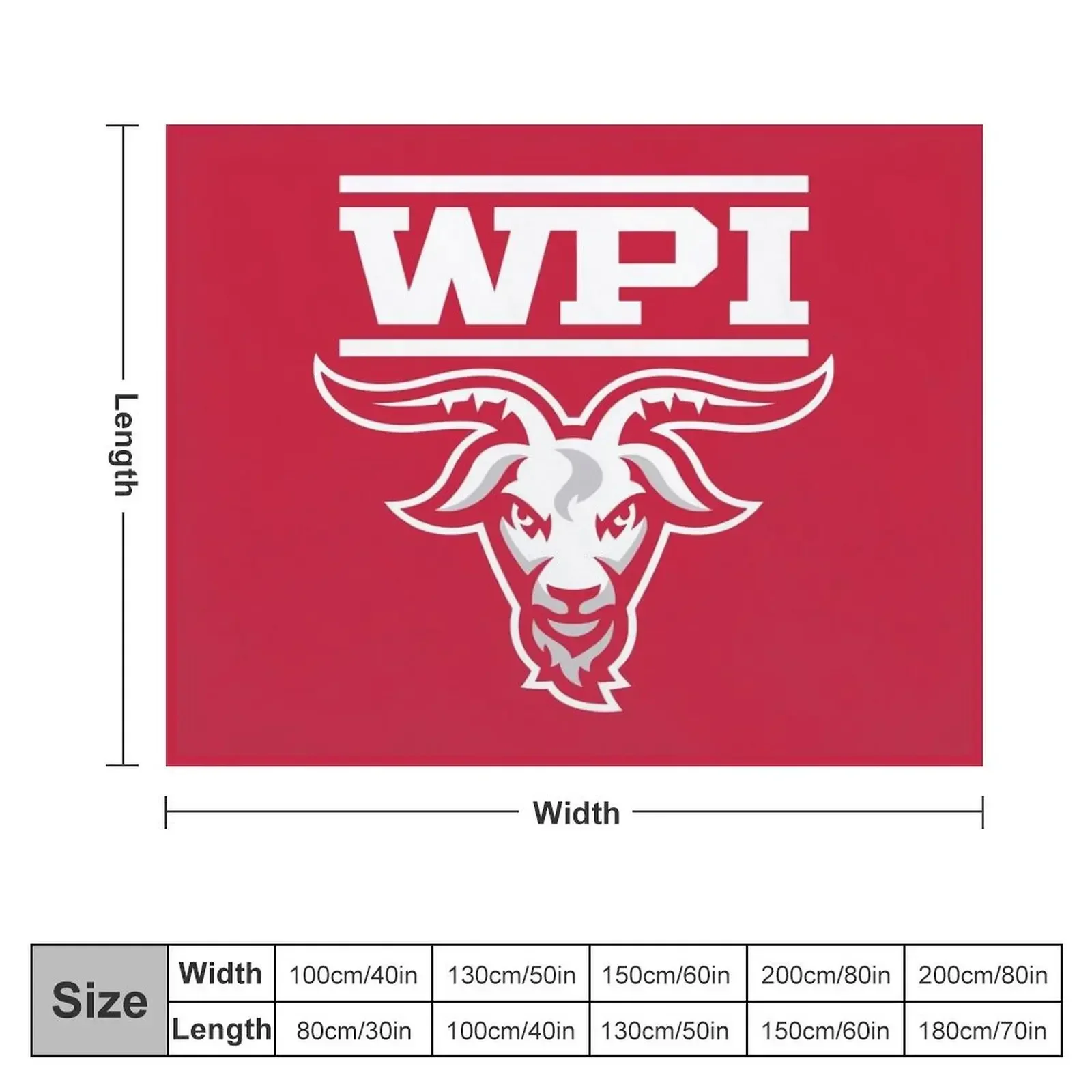 Worcester Polytechnic Institute Throw Blanket Blankets For Baby Decorative Sofa wednesday Plaid on the sofa Blankets