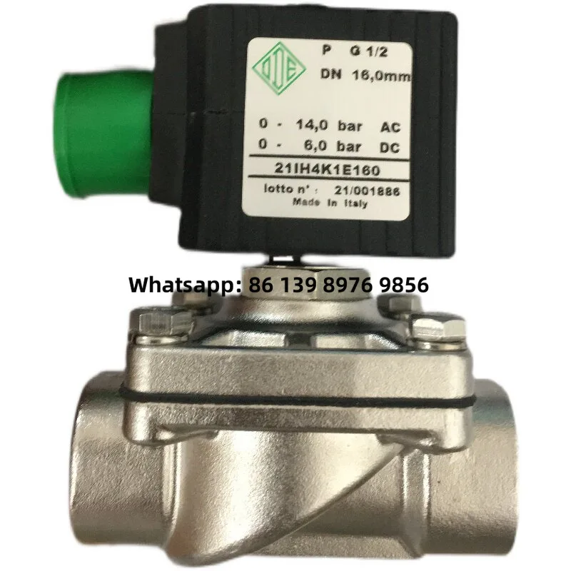 Italian ODE Stainless Steel Solenoid Valve 21Ih4k1e160 G1/2 12W