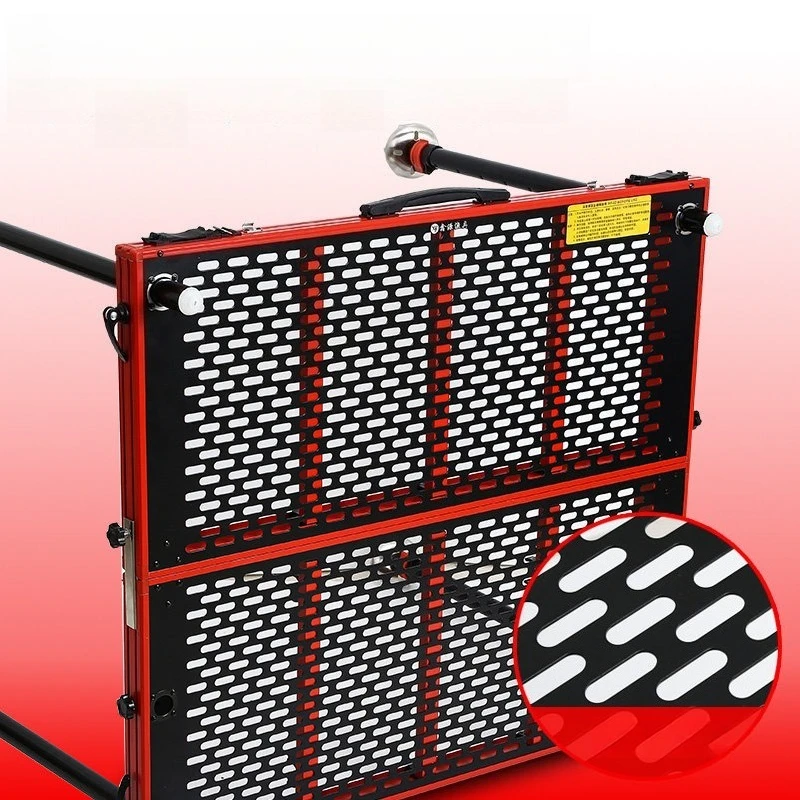 Large Hollowed-out Fishing Platform Aluminum Alloy Multi-functional Foldable Fishing Platform Portable Outdoor Tackle Supplies