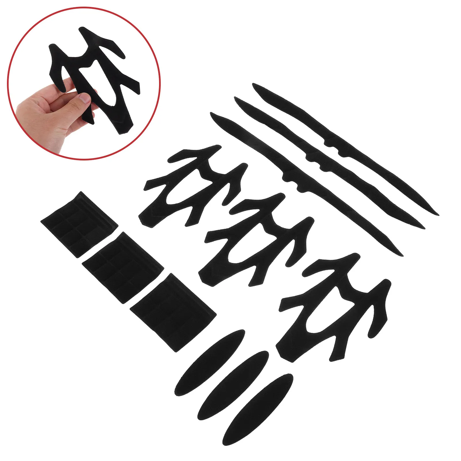 3Set Motorcycle Liner Sweat Absorbing Foam Padding Kit Replacement Cushion for Bicycle Scooter Skateboard