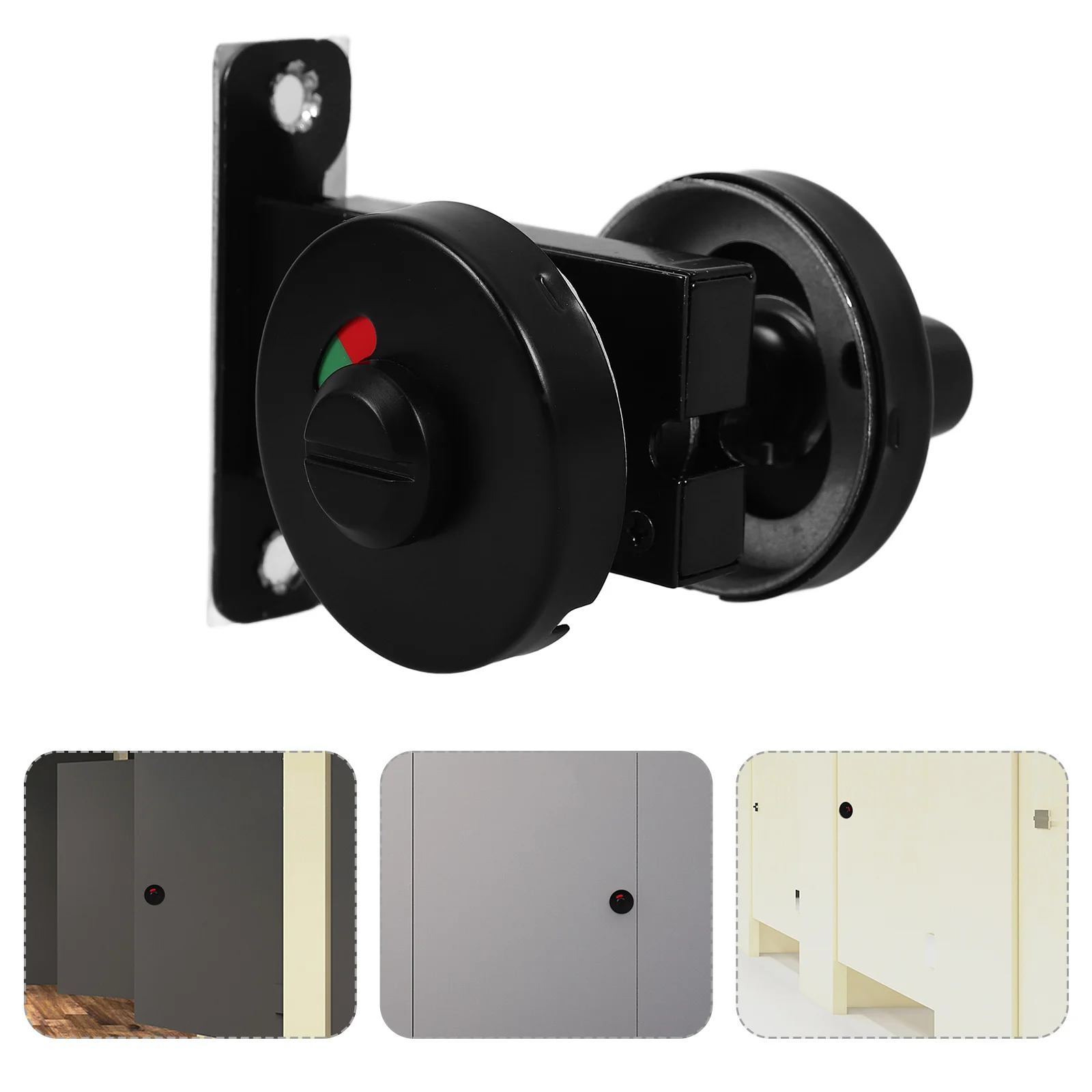 

Restroom Privacy Indicator Lock Stainless Steel Door Knob for Bathroom Public Toilets Waterproof Wear Resistant Commercial Door