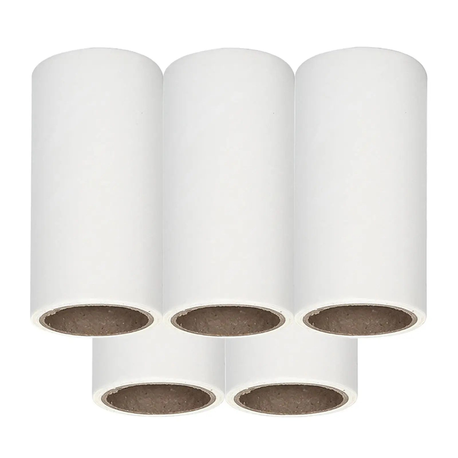 

5 рулонов высокоадгезивной отрывной клейкой бумаги для чистки, сменные ленты для роликов от ворса, 10 см, 30 листов в рулоне, точный подсчет, достаточное количество