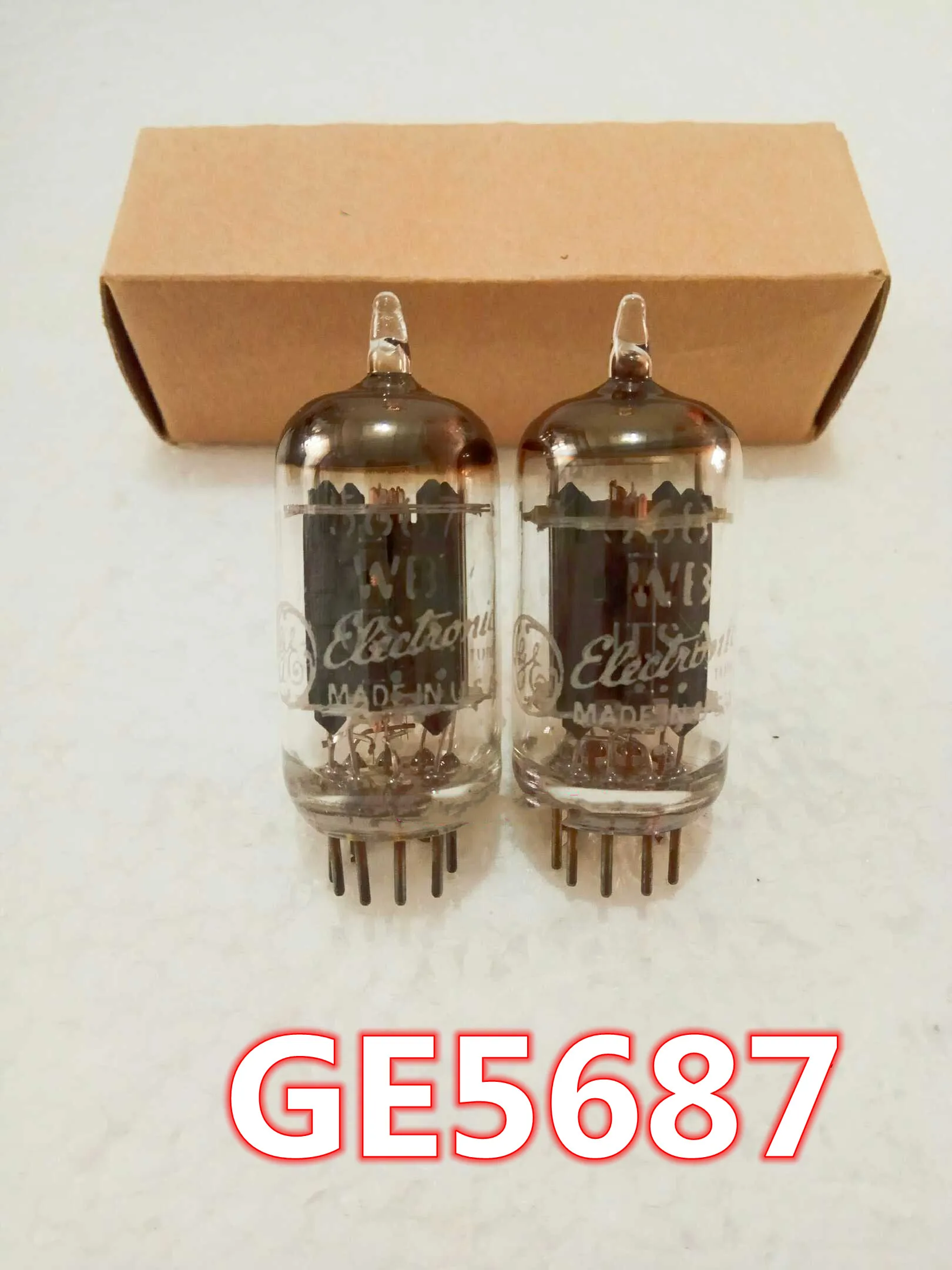 

GE 5687 The new original box of American GE 5687 electronic tube provides pairing for E182cc71912bh7a6n6.