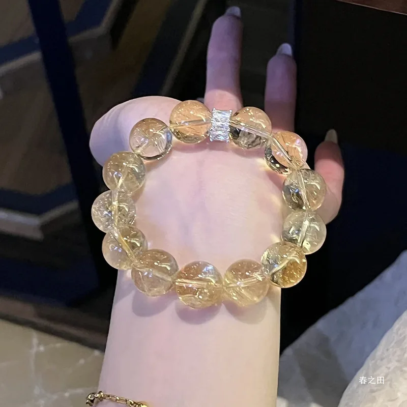 New 's Acai Women's Yellow Lucky Bead Bracelet Ethnic Style