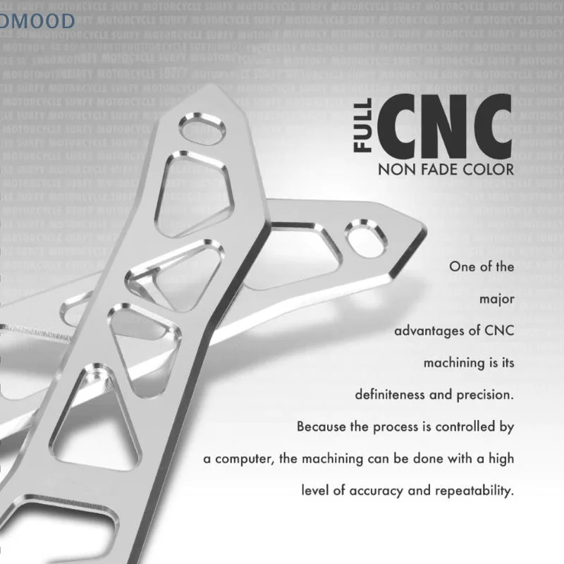 【CR】Motorcycle Windshield Bracket Aluminium Alloy CNC Decorative Cover Versatile Mounting for All Season Rider Wind Protection