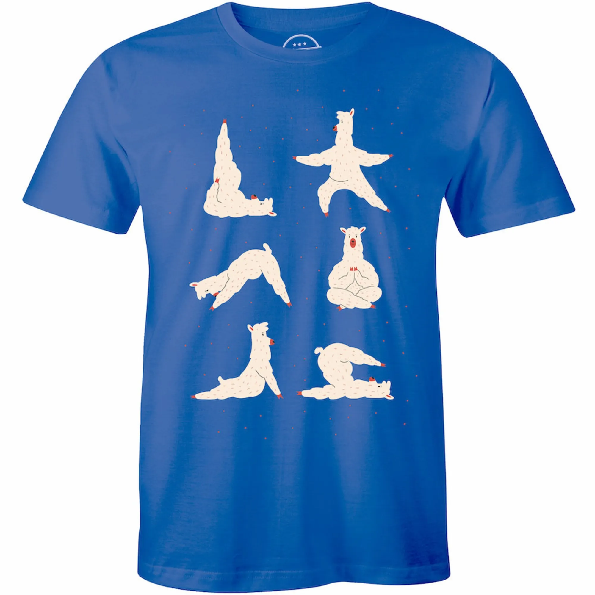 Funny Cute Relaxing llama Doing Great Yoga - Men's Premium T-shirt Gift Tee