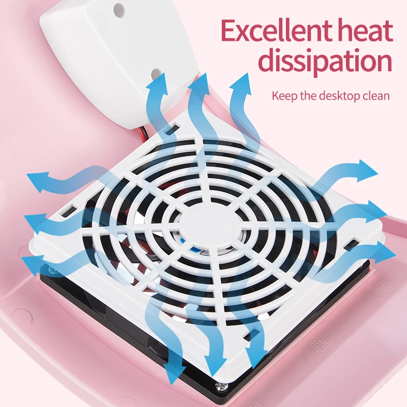 مروحة مستخرج مجمع الغبار للأظافر لآلة الأظافر، مكنسة كهربائية قوية للأظافر مع معدات إزالة مرشح الورق للأظافر