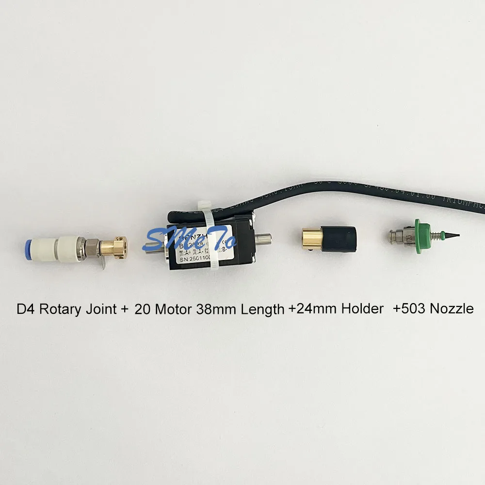 JUKI 20 محرك متدرج مجموعة D4 الروتاري المشترك smt موصل 24 مللي متر 503 الفوهات DIY بها بنفسك PNP SMT آلة اختيار ووضع