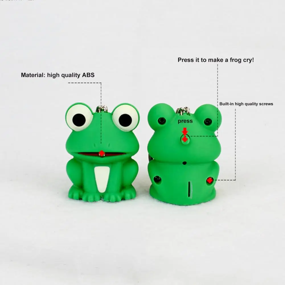 Glowing Toy  Interesting Built-in Battery Attractive  Cute Frog Pendant Toy Gift