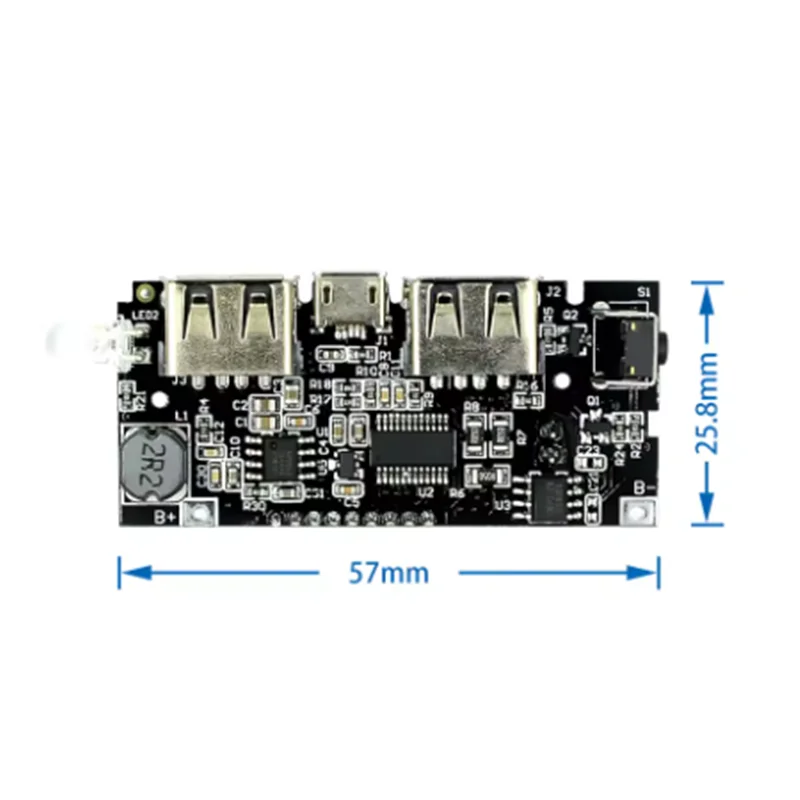 Power bank module mobile power boost DIY18650 lithium battery digital display dual USB output charging board motherboard