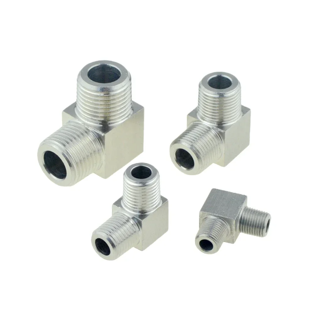 304 Stainless Steel Pipe Fitting Tee Elbow 4 Way 1/8 1/4 3/8 1/2 Female Male Thread High Pressure Air Adapter Coupler Connector