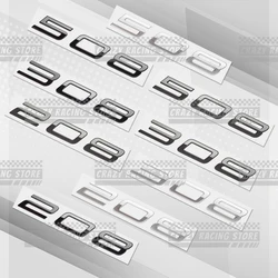 Car Badges For Peugeot 208 308 508 New Style Rear Trunk Emblem Metal 3D Stickers Body Decals Lettering Decor Styling