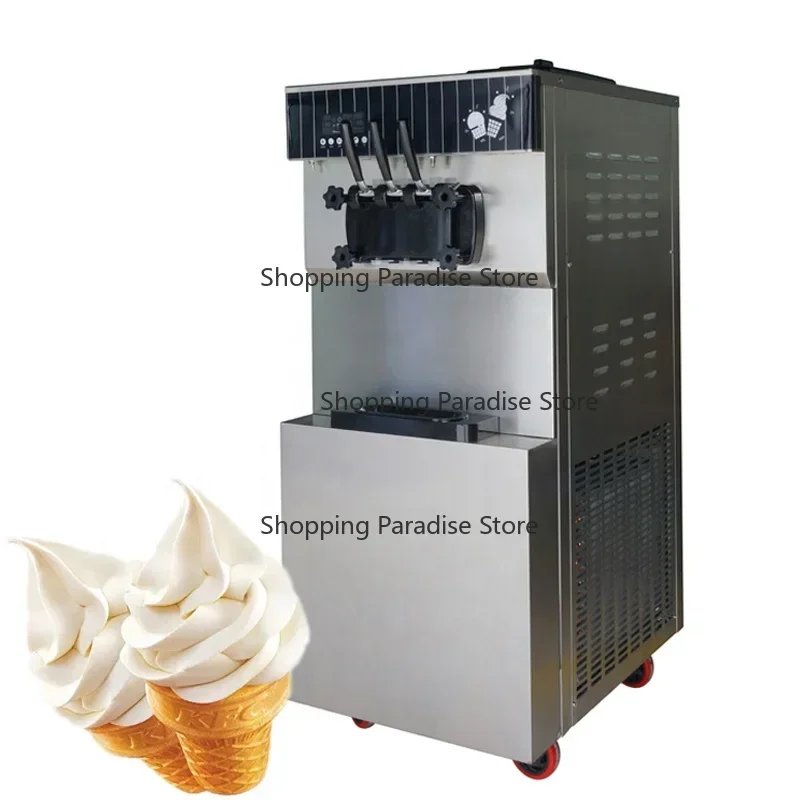 Electrical Soft Ice Cream Machine for Food Shop Multiple Selling Automatic Ice Cream Maker