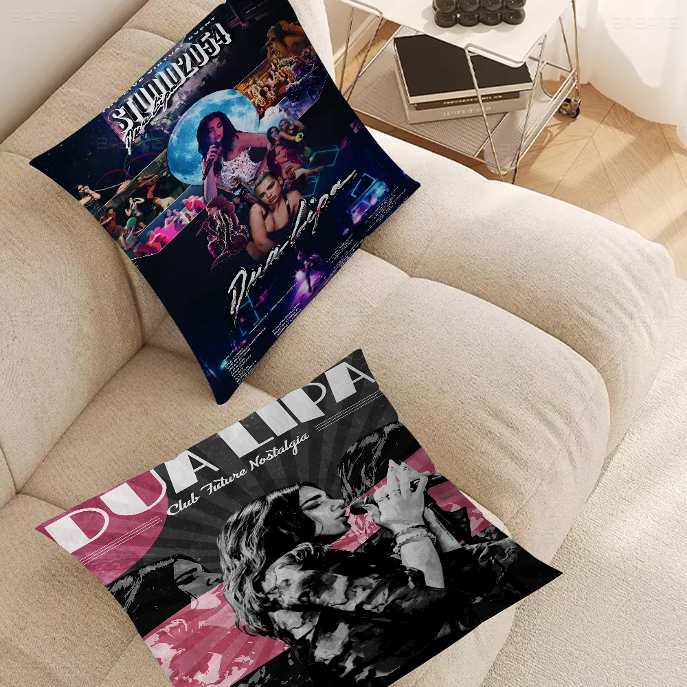 

Pop Singer Dua_Lipa Pillowcase Toon Gift Cushion Cover Bedroom Home Sofa Chair Seat Decor Pillow Case