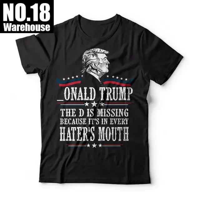 Trump-2024 T-Shirt New I'Ll Be Back Trump 2024 Vintage Donald Trump 4Th Of July T-Shirt Cotton Tee Shirt Unisex