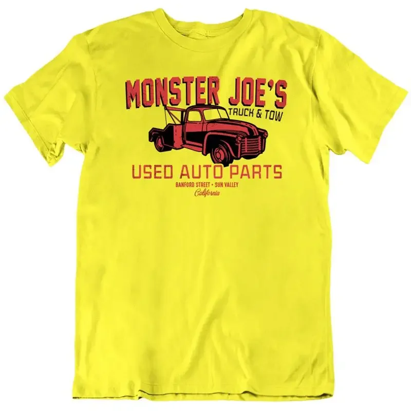 Retro Classic Pulp Fiction Monster Joe's Truck and Tow Movie Fan T Shirt