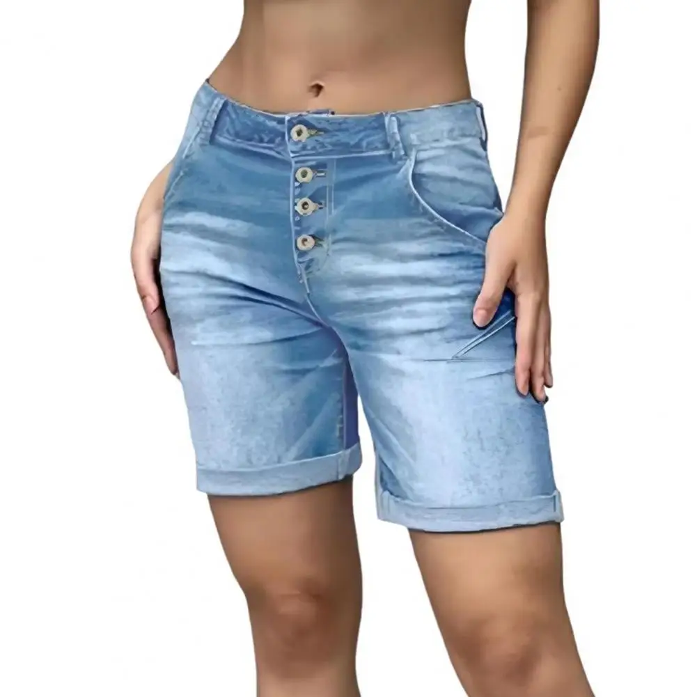 Женские короткие джинсы с высокой талией, летние модные рваные джинсовые шорты, новые повседневные винтажные джинсовые шорты с эффектом пуш-ап, уличная одежда