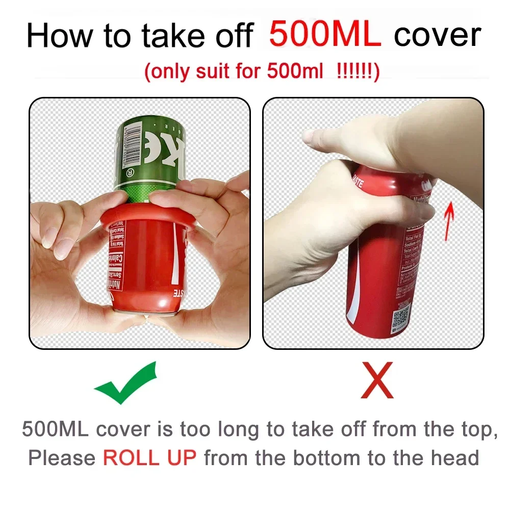 silicone beer can cover Bottle Sleeve hide a beer beer can Case for 330ml to 500ml cans suit for golf basketball park beach