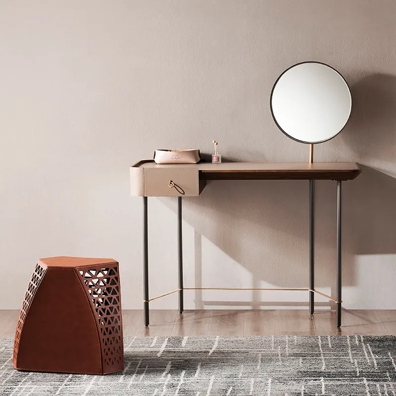 Modern Beauty Vanity Table Makeup Desk Cosmetics Storage Drawers Dressing Table Comfortable Beauty Penteadeira Trendy Furniture