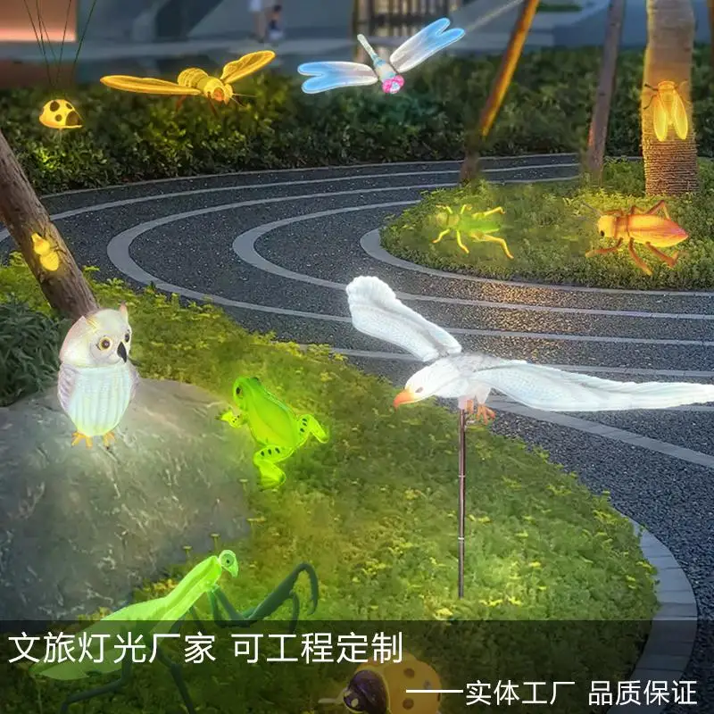 Simulation animal butterfly dragonfly owl grasshopper eagle cricket mantis bee chicken duck modeling landscape light