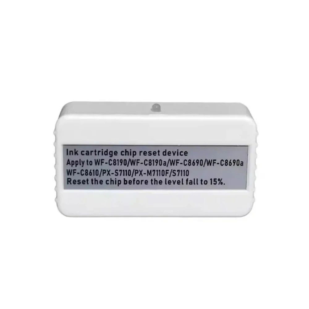 Empty Refill Cartridge With Chip & Chip Resetter Decoder for Epson WFC8190a WFC8690a PXS7110 M7110F