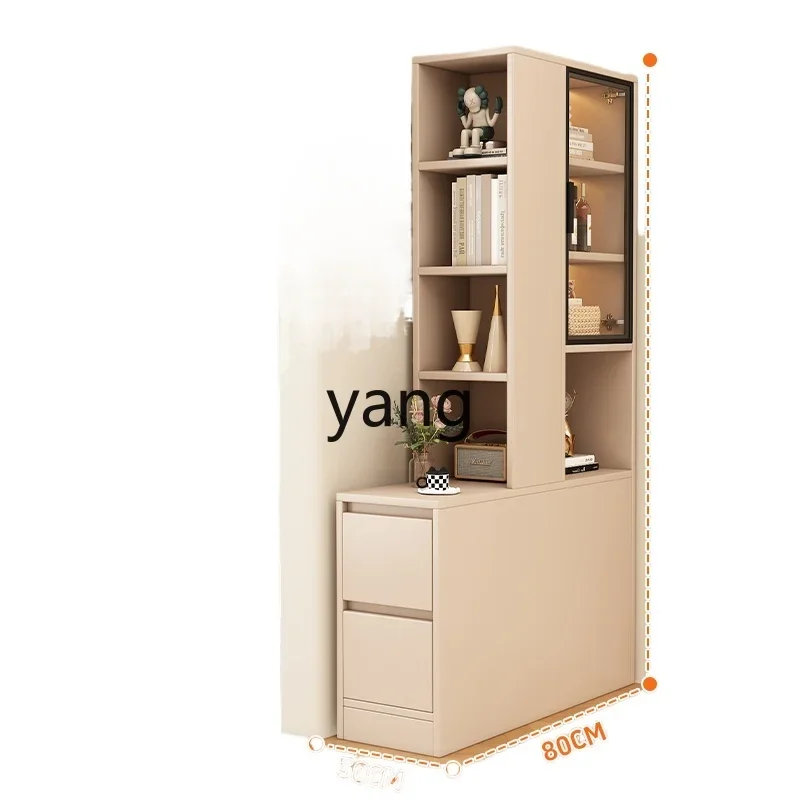 yhm  solid wood sofa side cabinet corner crevice locker household bedroom storage narrow bookcase