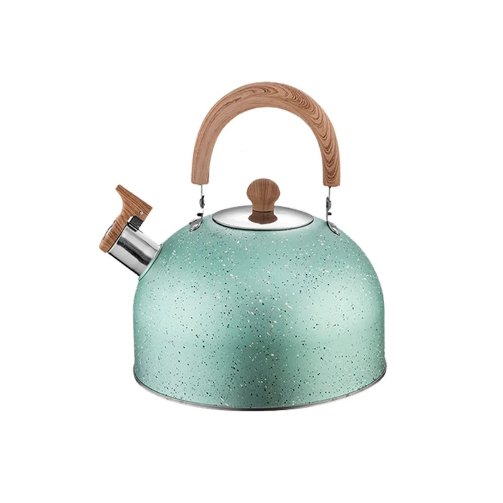 

2/3L Star Point Whistle Kettle Stainless Steel Flat Bottom Stove Water Kettle Thickened Large Capacity Teapot Induction Cooker