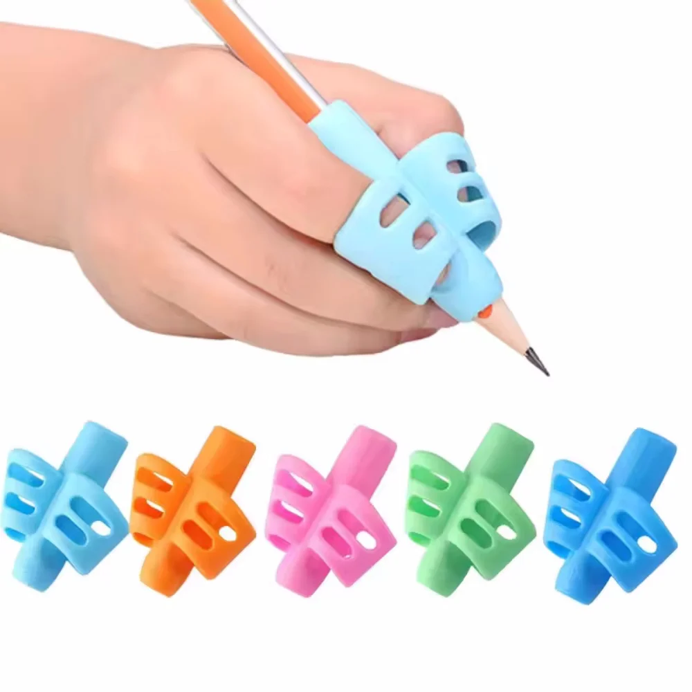 3 Fingers Pencil Grip Writing Corrector Posture Correction Tool Trainer Children Pen Writing Grip Holders Correction Kids Gifts
