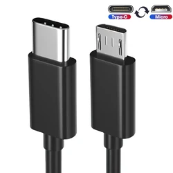 USB Type C USB-C To Micro USB Adapter Cable For Samsung MacBook PS4 Male To Male Transfer Fast Charge OTG Data Cable Adapter