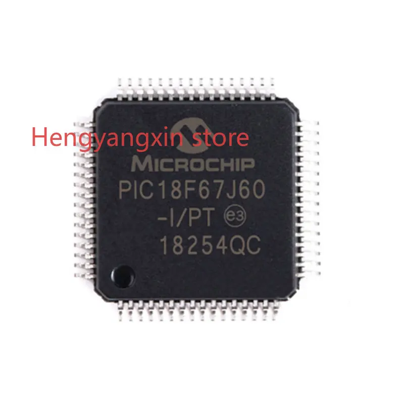 

5PCS PIC18F67J60-I/PT , TQFP64 ,PIC18F67J60T-I/PT , 8-bit Microcontrollers - MCU 128KB FLASH 12KB RAM ， Brand New Original