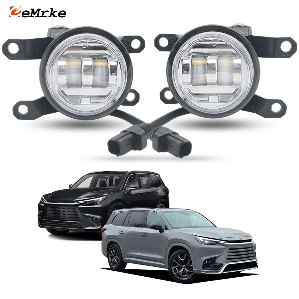 

Светодиодные противотуманные фары 30 Вт, высокая мощность, замена для Lexus TX 350 500h 550H+ 2024 2025, объектив DRL, автомобильные противотуманные фары в сборе, белый или желтый