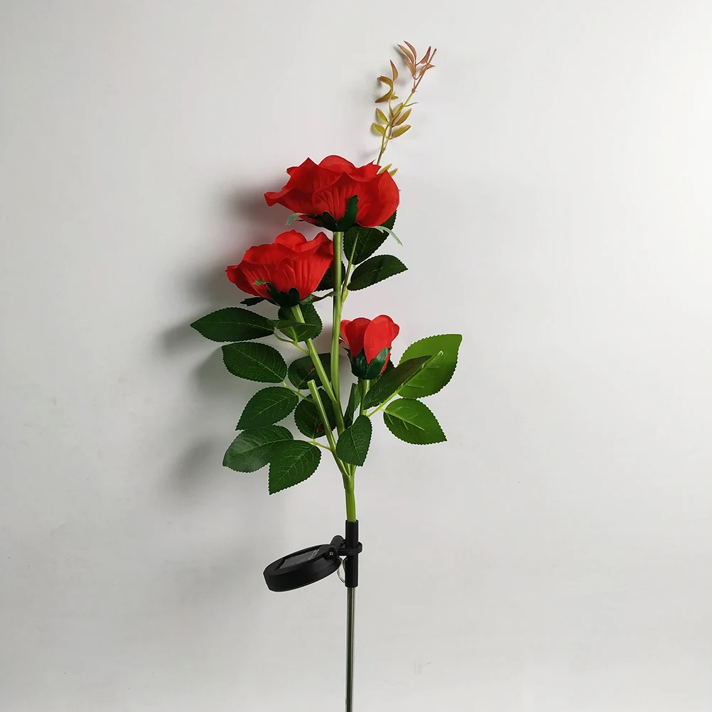 

Solar Rose Flower LED Light Phalaenopsis Lamp Outdoor Garden Lawn Decoration Waterproof Stainless Steel Solar Powered