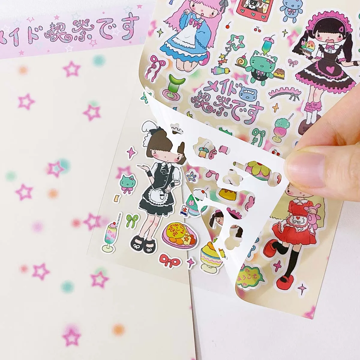 Korean Character Decorative Sticker Graffiti Scrapbook Stationery Sticker DIY Material Arts Crafts Album Journal Planner