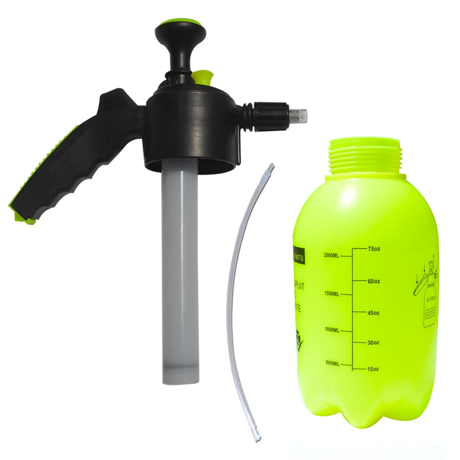 68oz Handheld Foam Sprayer Hand Pressurized with Safety Valve for Car Wash Kitchen Cleaning Table Windows Garden Infrastructure