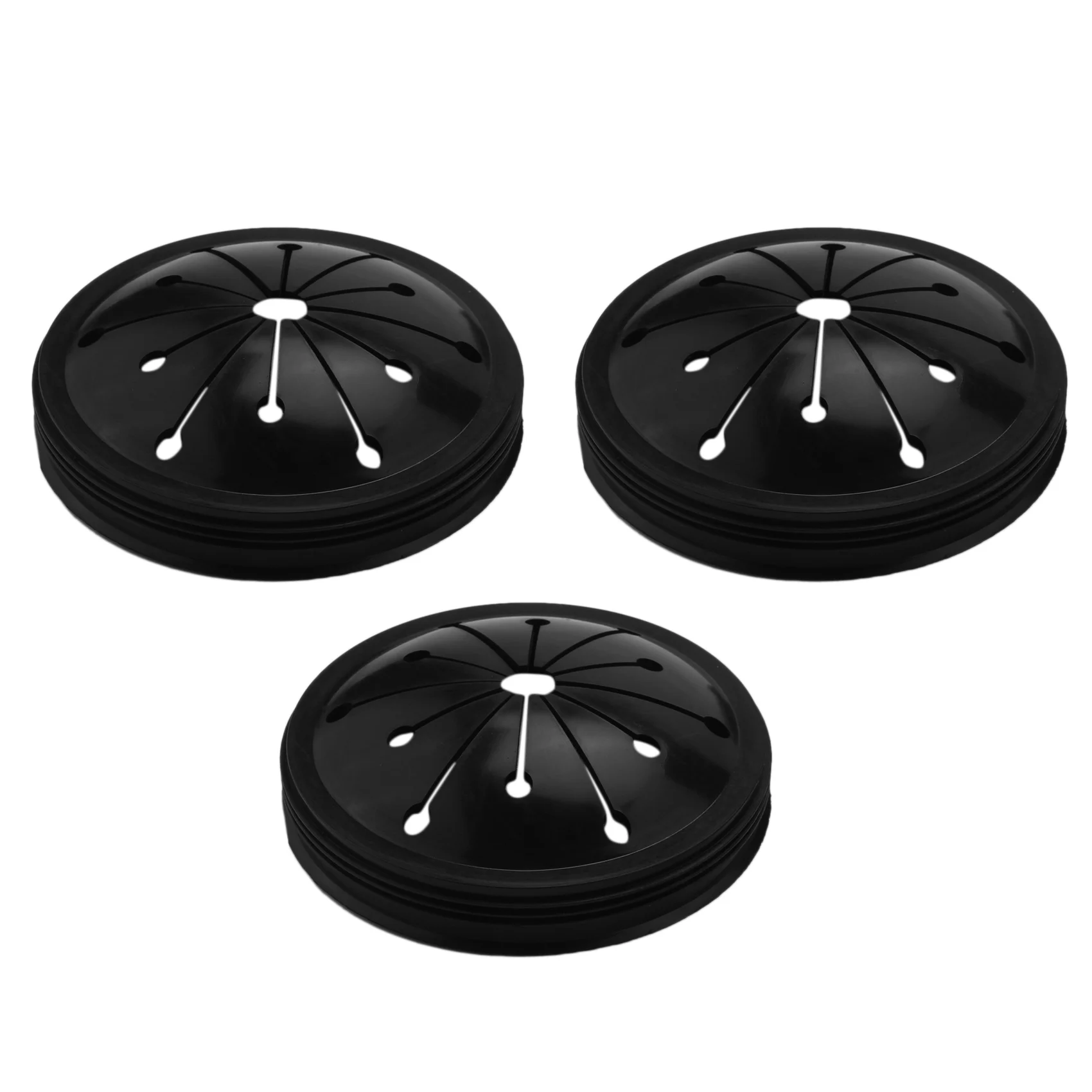 Splash Guards and Stopper Set 4 Pack(3+1), Food Waste Disposer Accessories Multi-Function Drain Plugs Splash Guards for Whirlawa