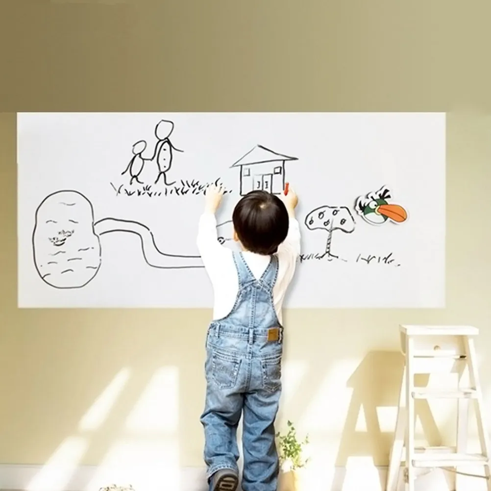 1Pcs Thickening Blackboard Sticker Peel and Stick Chalkboard Wall Decal Durable Erasable Removable for Home Office Classroom
