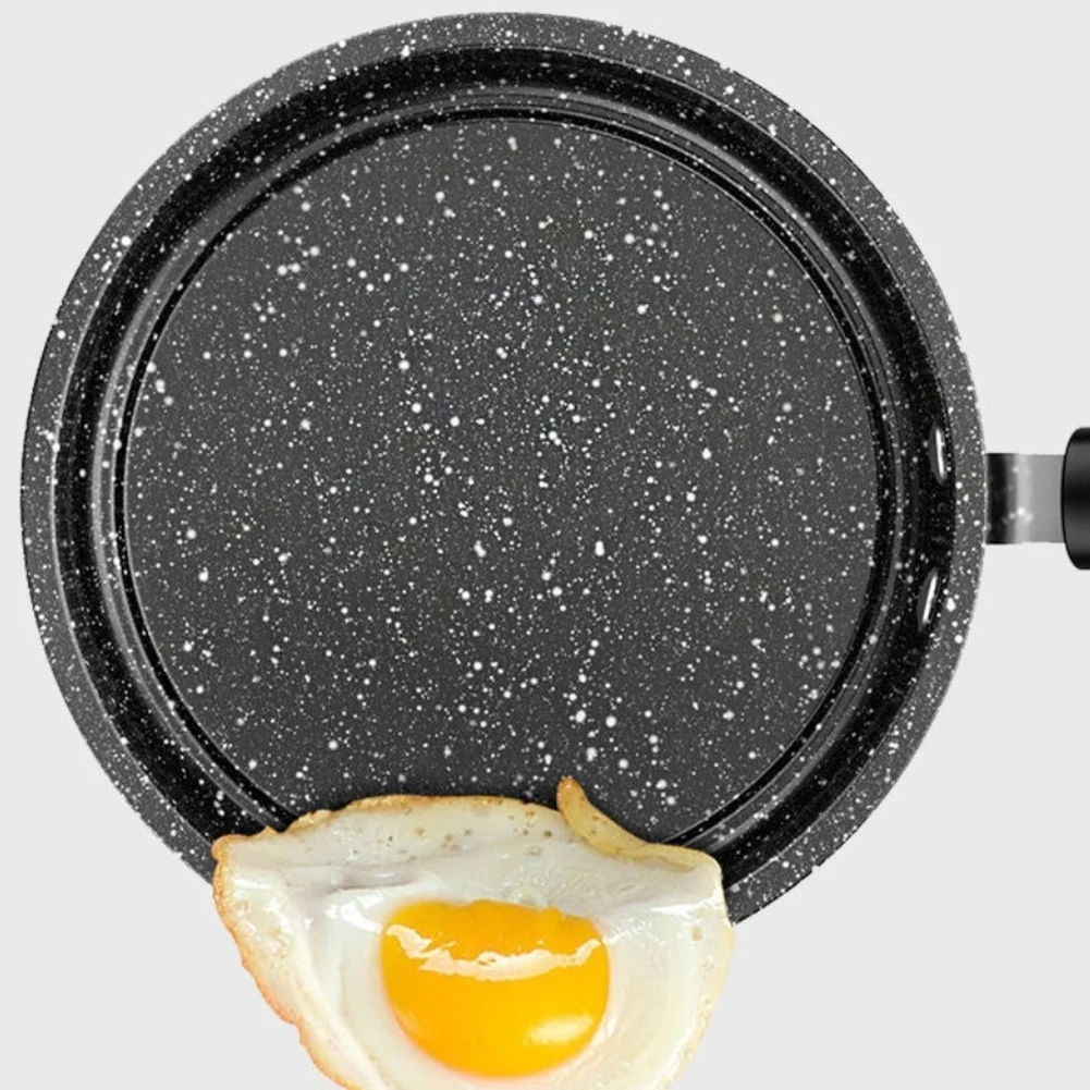 Picture 7: Iron-Based Milk Pot with Non-stick Stone Coating and Heat-Resistant Glass Lid for Everyday Kitchen For Cooking