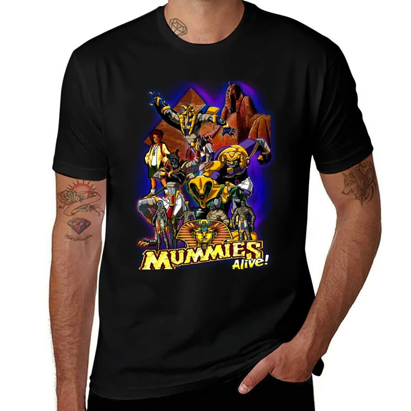 Les momies sont vivantes! T-shirt Prince Rapses and the Power of Ra, haut imprimé de style vintage