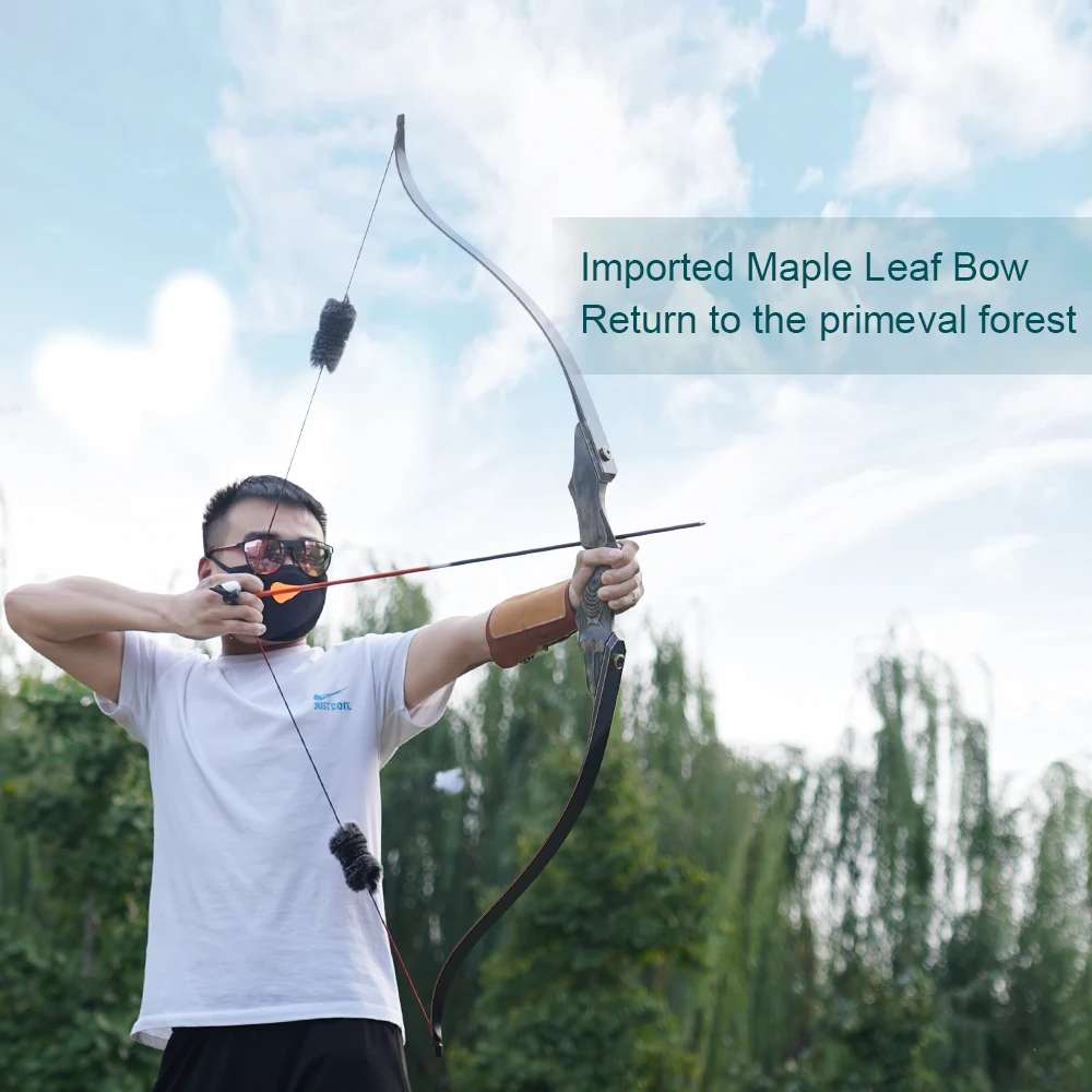 60inch Archery Bow For Left Right Hand Takedown Recurve Bow Fiberglass Limbs For Practice Outdoor Hunting Shooting Sports