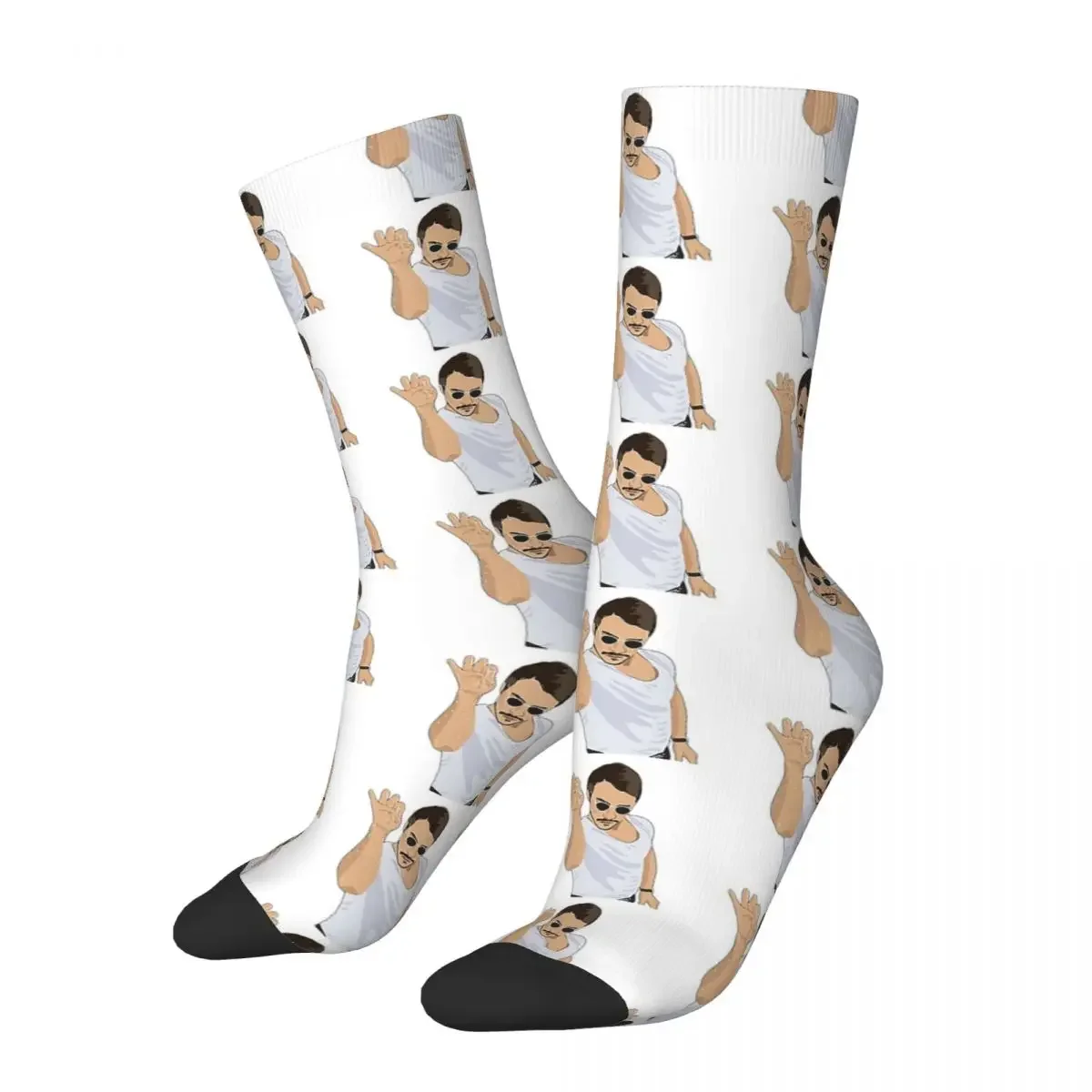 

Salt Bae Socks Harajuku High Quality Stockings All Season Long Socks Accessories for Man's Woman's Christmas Gifts