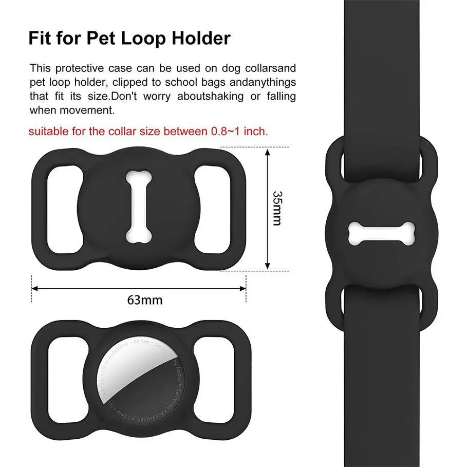 silica gel Cases cover for Your Apple protection Airtag Keychain holder find my dog cat support airtag door pen