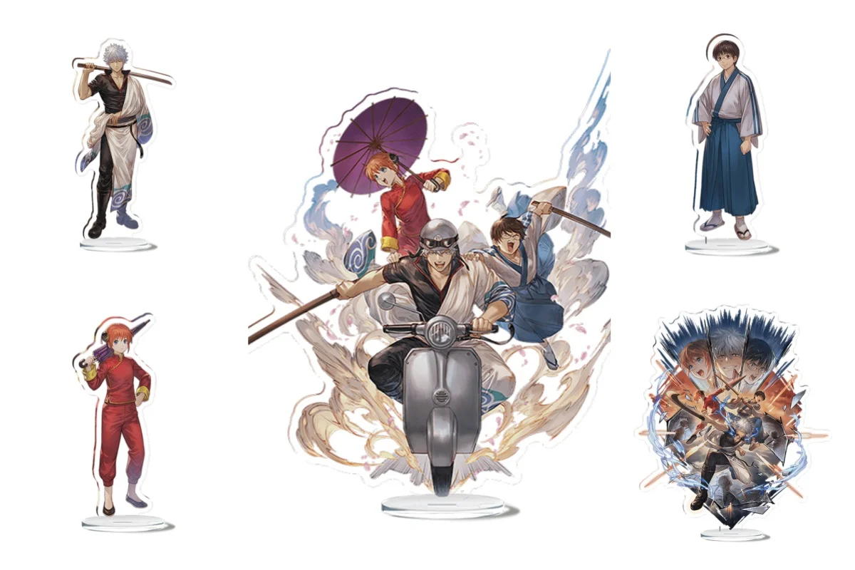 

15CM Anime Gintama Acrylic Stand Action Figure Toy Desktop Stand Model Accessories firend Fans Toys Men Women Gifts